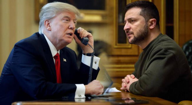 Volodímir Zelenski habló por teléfono con Donald Trump, como estaba previsto. Volodímir Zelenski habló por teléfono con Donald Trump, como estaba previsto.