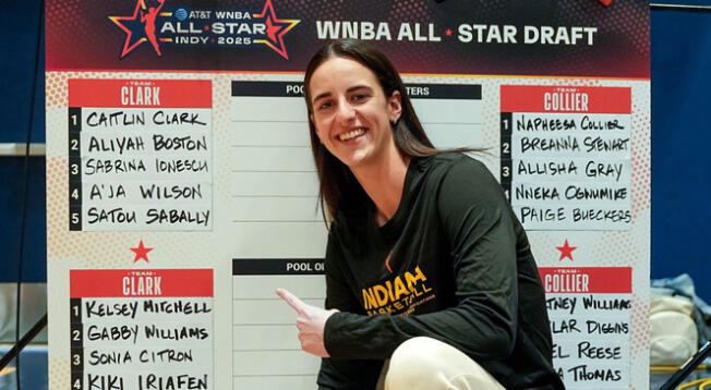Caitlin Clark confirmó a su equipo para el WNBA All-Star 2025 Caitlin Clark confirmó a su equipo para el WNBA All-Star 2025