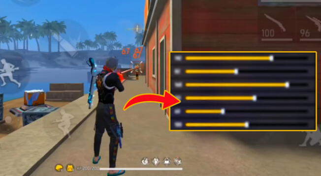 Sensibilidad recomendada para dar tiros en rojo en Free Fire. Sensibilidad recomendada para dar tiros en rojo en Free Fire.