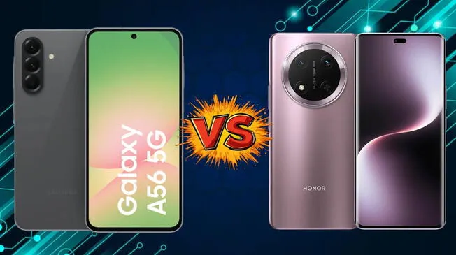 Conoce las diferencias y similitudes entre el Galaxy A56 de Samsung y el HONOR Magic7 Lite. Conoce las diferencias y similitudes entre el Galaxy A56 de Samsung y el HONOR Magic7 Lite.