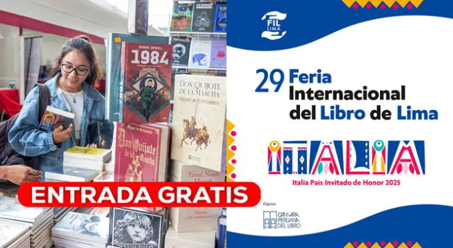 La 29ª Feria Internacional del Libro de Lima otorgará el ingreso libre a ciertos ciudadanos. La 29ª Feria Internacional del Libro de Lima otorgará el ingreso libre a ciertos ciudadanos.