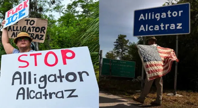 Inmigrantes se pronuncian en contra de mega prisión de ICE. Inmigrantes se pronuncian en contra de mega prisión de ICE.