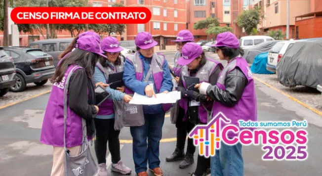 Del 18 al 20 de julio de 2025 se realizará la firma de contrato según el cronograma de INEI. Del 18 al 20 de julio de 2025 se realizará la firma de contrato según el cronograma de INEI.