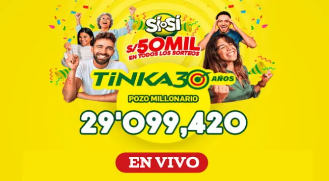 Mira los resultados de La Tinka HOY, domingo 20 de julio.