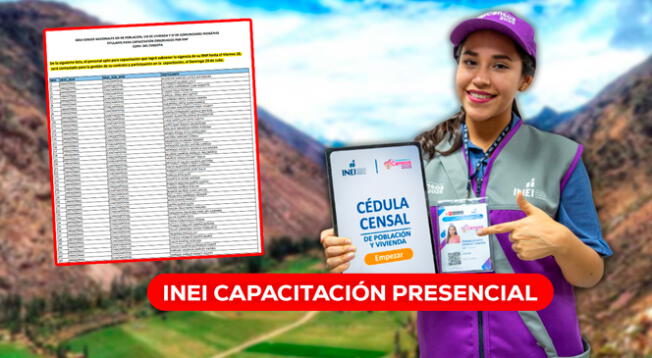 La capacitación presencial eliminatoria del INEI se realizará del 21 al 26 de julio de 2025. La capacitación presencial eliminatoria del INEI se realizará del 21 al 26 de julio de 2025.