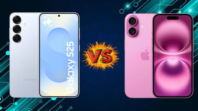 Conoce las diferencias y similitudes entre el Samsung Galaxy S25 y Apple iPhone 16. Conoce las diferencias y similitudes entre el Samsung Galaxy S25 y Apple iPhone 16.