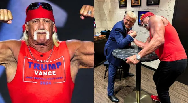 Usando el término 'Trumpmania', Hulk Hogan llegó a mostrar su apoyo por el actual mandatario. Usando el término 'Trumpmania', Hulk Hogan llegó a mostrar su apoyo por el actual mandatario.