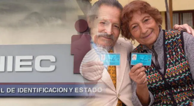 RENIEC: consulta sobre el beneficio para adultos mayores