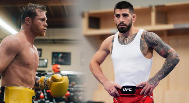 Ilia Topuria podría enfrenta a Canelo en el cuadrilátero. Ilia Topuria podría enfrenta a Canelo en el cuadrilátero.