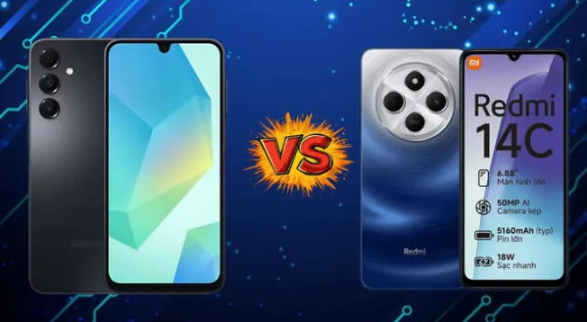 Conoce las diferencias y similitudes entre el Galaxy A16 de Samsung y el Redmi 14C de Xiaomi. Conoce las diferencias y similitudes entre el Galaxy A16 de Samsung y el Redmi 14C de Xiaomi.