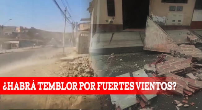Senamhi aseguró que los fuertes vientos en Lima no aseguran que habrá un temblor.