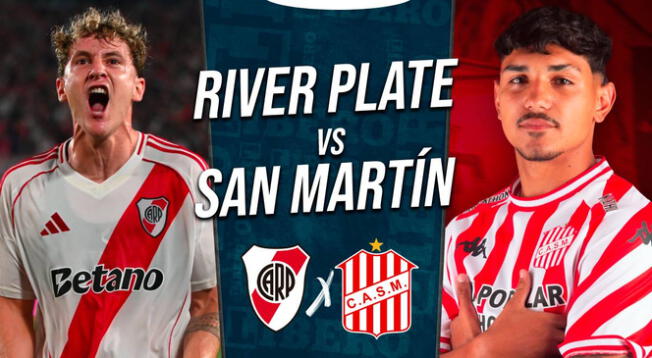 River Plate jugará ante San Martín por los 16avos de la Copa Argentina 2025 River Plate jugará ante San Martín por los 16avos de la Copa Argentina 2025