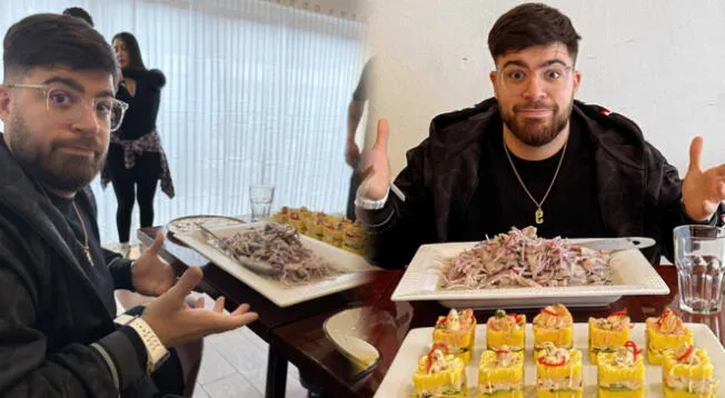 La Cobra sorprende a sus seguidores probando comida peruana. La Cobra sorprende a sus seguidores probando comida peruana.