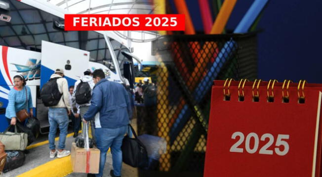 Feriados 2025: conoce los días libres que quedan del año Feriados 2025: conoce los días libres que quedan del año