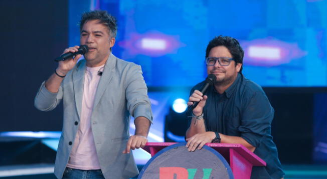 El emotivo reencuentro entre Gian Piero y Renzo fue marcado por un fuerte abrazo en el set de Esto es Guerra.