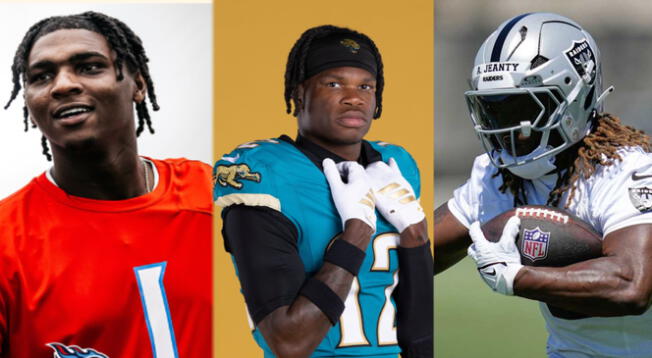 Los tres novatos debutarán en la pretemporada de la NFL.