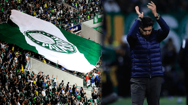 Hinchas de Palmeiras insultan a su DT a poco del partido ante Universitario por Copa Libertadores.
