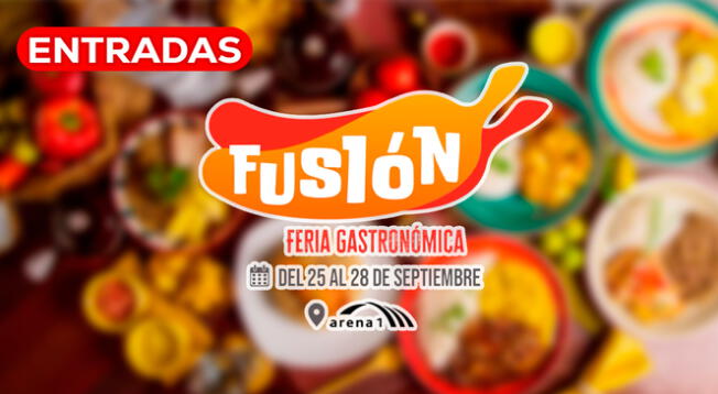 "Fusión, la feria gastronómica del Perú" se realizará el 25 al 28 de septiembre en el Arena 1. "Fusión, la feria gastronómica del Perú" se realizará el 25 al 28 de septiembre en el Arena 1.