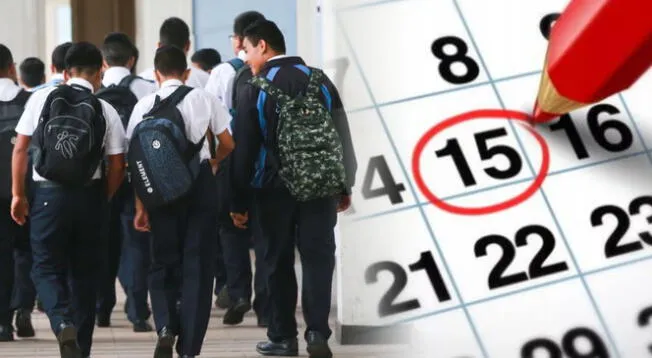 El viernes 15 de agosto no habrá clases en colegios nacionales.