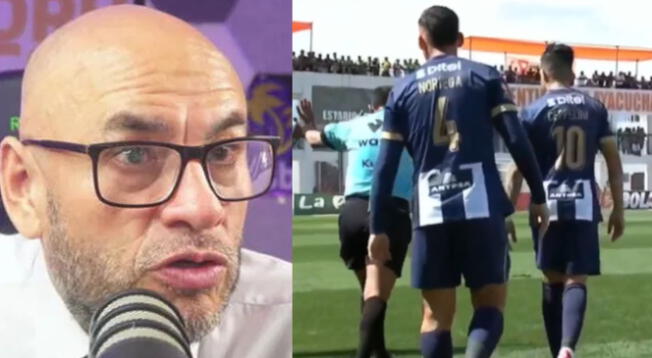 Mr. Peet y su contundente mensaje durante el Alianza Lima vs Ayacucho FC. Mr. Peet y su contundente mensaje durante el Alianza Lima vs Ayacucho FC.