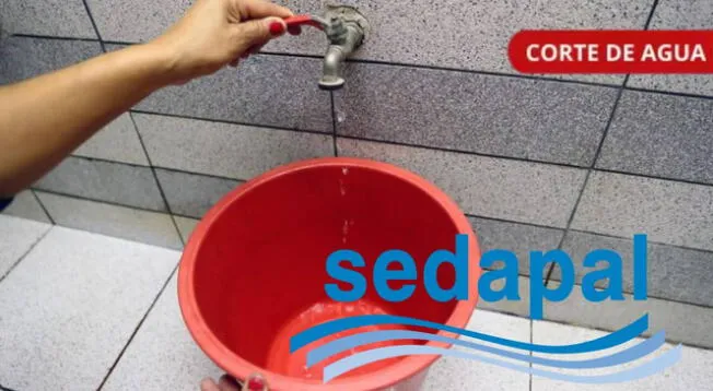 Corte de agua: revisa lo que será la interrupción del servicio