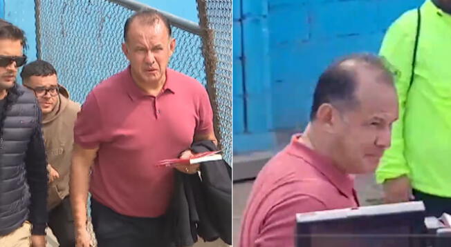 Juan Reynoso estuvo presente en el Sporting Cristal vs Melgar.