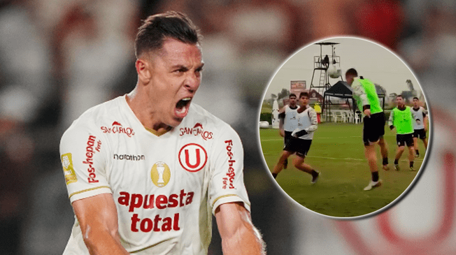 Diego Churín marcó un gol en los entrenamientos de Universitario previo al partido ante Palmeiras. Diego Churín marcó un gol en los entrenamientos de Universitario previo al partido ante Palmeiras.