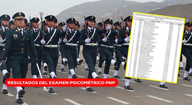 Conoce los resultados del Examen Psicométrico del Proceso de Admisión Extraordinario 2025 PNP.