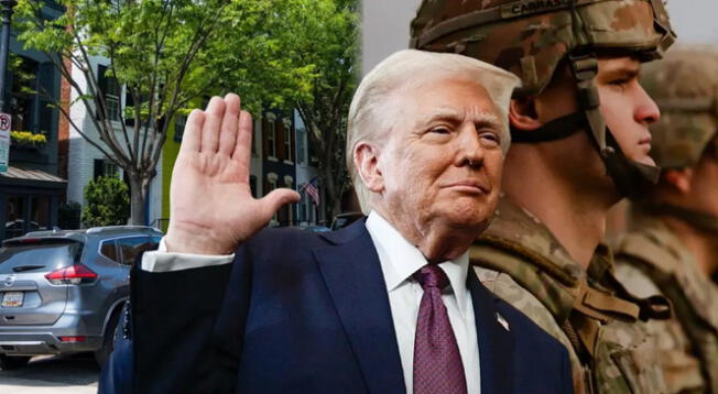 Donald Trump ordenó el ingreso de los militares para custodiar las calles de Washington DC.