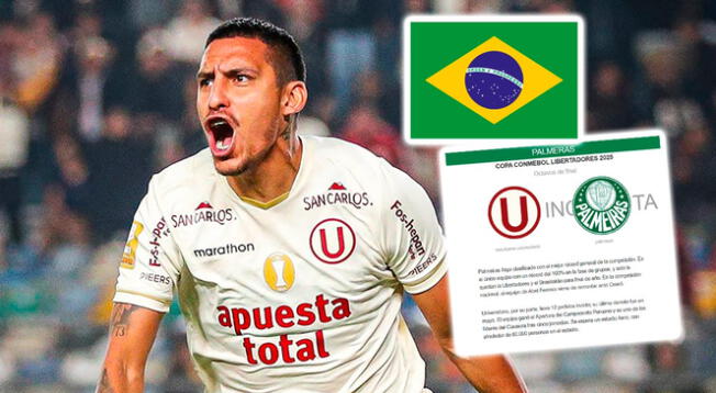 Universitario es noticia en Brasil a poco de su partido ante Palmeiras.