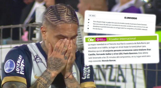 Paolo Guerrero de Alianza Lima es noticia en Ecuador.