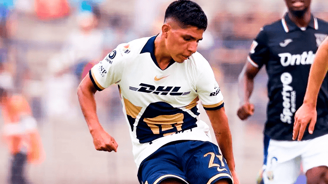 Piero Quispe está jugando hace una temporada y media en Pumas UNAM.