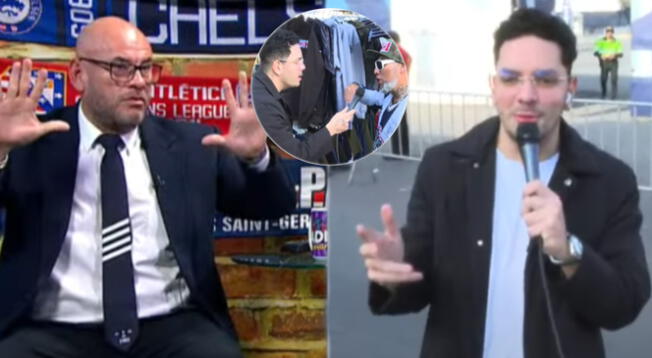 Peter Arévalo y el reportero de su programa protagonizaron un hilarante momento.