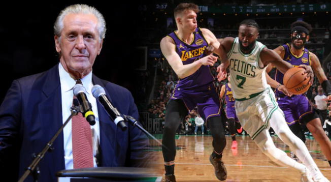 Pat Riley consiguió cuatro títulos con los Ángeles Lakers.