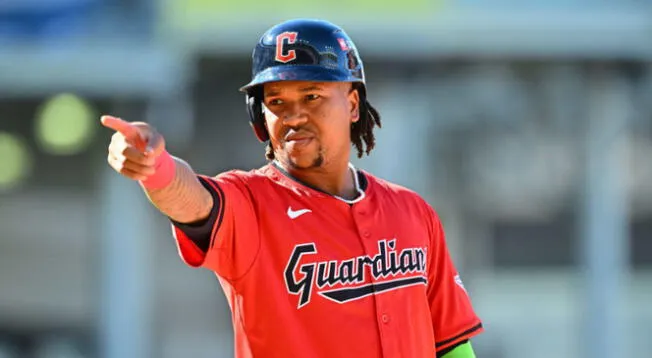 El dominicano José Ramírez formó parte del roster principal en la victoria de los Guardians en la MLB.
