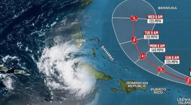 Florida podría sentir el impacto del huracán Erin.