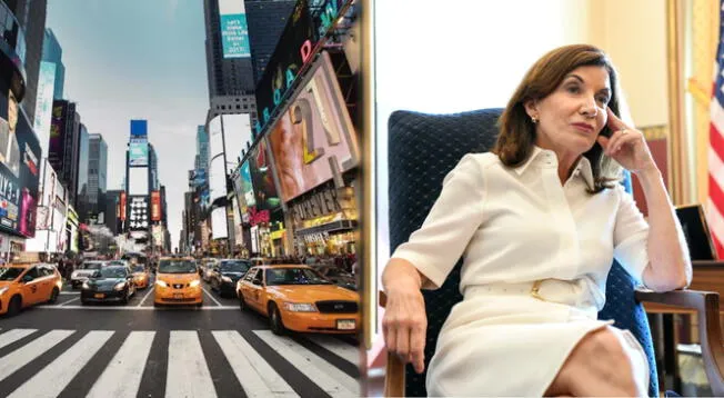 Kathy Hochul anunció multas para los conductores que usen la placa de su auto cubierta o falsa.