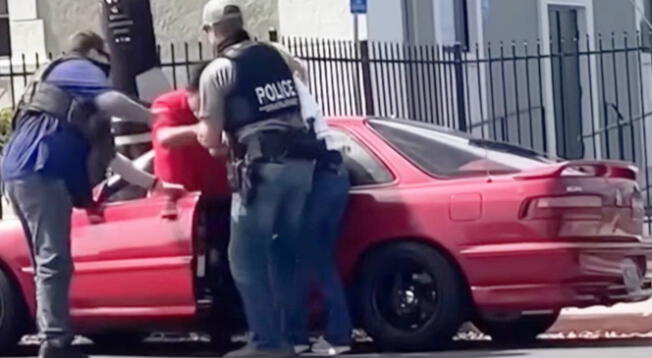 Durante un operativo, arrestan a un hombre cerca de la escuela de su hijo.