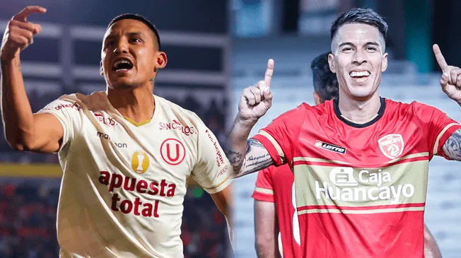 Estas son las alineaciones de Universitario y Sport Huancayo para partido por la Liga 1.