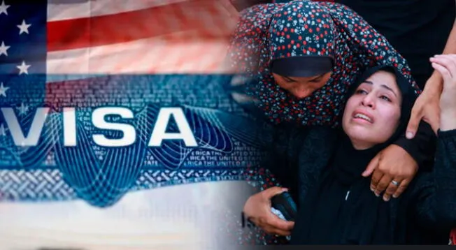 EE. UU. suspende visas humanitarias para refugiados palestinos de Gaza.