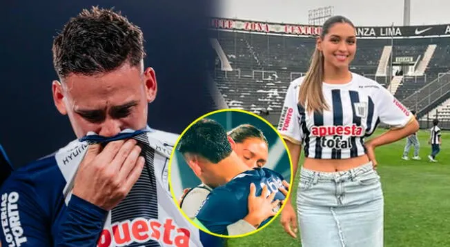 Gianella Paz tuvo una emotiva reacción en el último partido de Noriega vistiendo la camiseta blanquiazul.