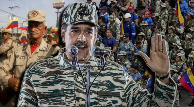 Maduro moviliza 4,5 millones de milicianos ante la presión de EE. UU. Maduro moviliza 4,5 millones de milicianos ante la presión de EE. UU.