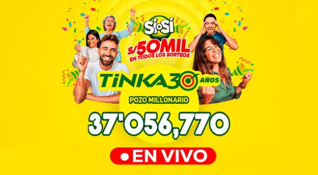 Conoce a qué hora se juega el sorteo la Tinka de este miércoles 20 de agosto con un pozo de más de S/ 37 millones.