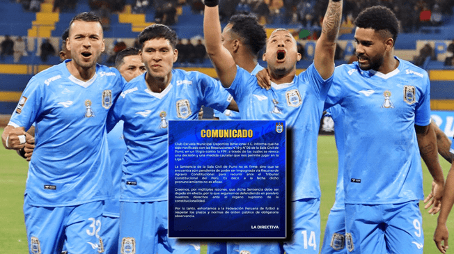 Binacional sacó un comunicado tras conocerse que no seguirán en la Liga 1.