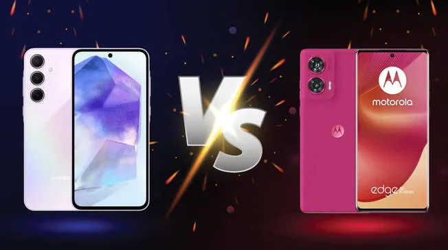 Conoce las características, diferencias y similitudes entre el Galaxy A55 de Samsung y Motorola Edge 50 Fusion.