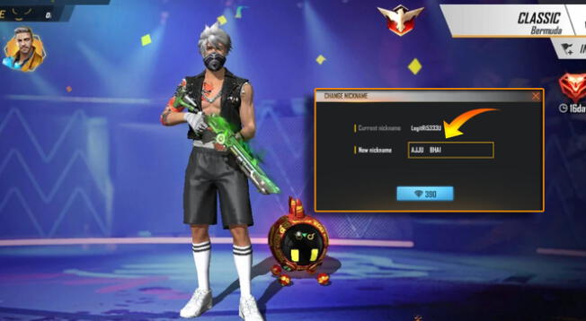 El mejor truco para colocar espacio en nombre de Free Fire.