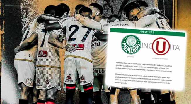 Universitario fue noticia en Brasil tras su alineación.