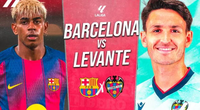 Barcelona se medirá contra Levante por la segunda fecha LaLiga EA Sports Barcelona se medirá contra Levante por la segunda fecha LaLiga EA Sports