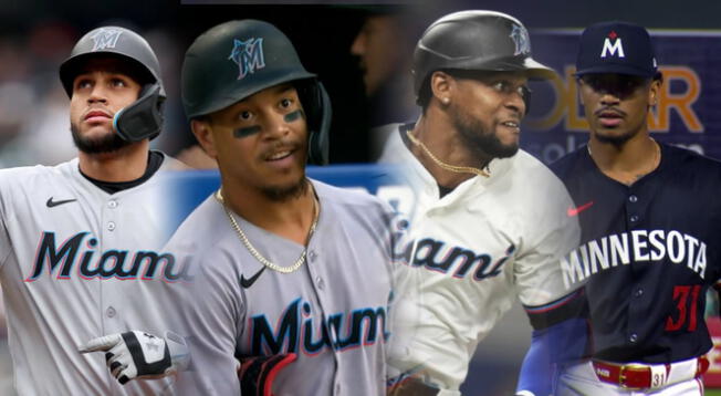 Los cuatro peloteros de nacionalidad dominicana en los Miami Marlins. Los cuatro peloteros de nacionalidad dominicana en los Miami Marlins.
