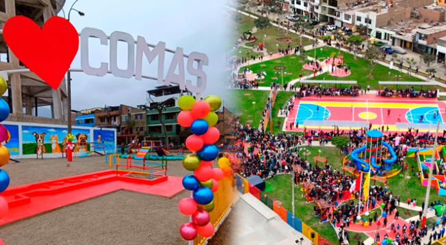 Esta obra en Comas se inauguró hace poco y cuenta con áreas recreativas para grandes y pequeños. Comas